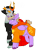 Size: 700x938 | Tagged: safe, artist:greenarsonist, imported from derpibooru, alicorn, pony, chubby, clothes, crossover, cursed image, duo, eyelashes, female, god tier, homestuck, horns, kanaya maryam, lesbian, lipstick, mare, ponified, rose lalonde, rosemary (homestuck), shipping, simple background, skirt, text, thought bubble, trans female, transgender, transparent background, troll (homestuck), unshorn fetlocks, wings