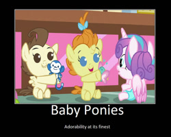 Size: 999x800 | Tagged: safe, artist:thejboy88, edit, edited screencap, imported from derpibooru, screencap, pound cake, princess flurry heart, pumpkin cake, pony, a flurry of emotions, baby, baby pony, motivational poster