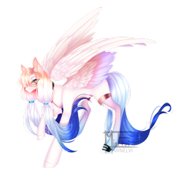 Size: 2508x2466 | Tagged: safe, artist:minelvi, imported from derpibooru, oc, oc only, pegasus, pony, pegasus oc, signature, simple background, solo, transparent background, wings