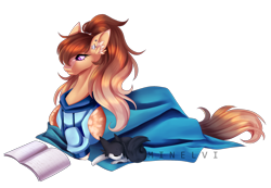 Size: 2352x1624 | Tagged: safe, artist:minelvi, imported from derpibooru, oc, oc only, cat, earth pony, pony, book, clothes, ear fluff, earth pony oc, hoodie, reading, signature, simple background, solo, transparent background