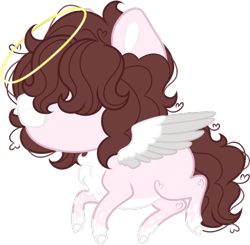 Size: 574x562 | Tagged: safe, artist:kryptidkitty, artist:mourningfog, imported from derpibooru, oc, oc only, pegasus, pony, chest fluff, halo, simple background, solo, transparent background
