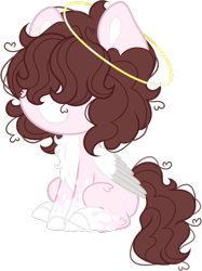 Size: 507x678 | Tagged: safe, artist:kryptidkitty, artist:mourningfog, imported from derpibooru, oc, oc only, pegasus, pony, chest fluff, halo, simple background, solo, transparent background