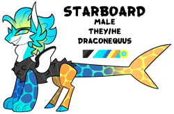 Size: 1280x844 | Tagged: safe, artist:renhorse, imported from derpibooru, oc, oc only, oc:starboard, draconequus, male, simple background, solo, transparent background