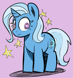 Size: 1173x1251 | Tagged: safe, artist:wallswallswalls, imported from derpibooru, trixie, pony, unicorn, cute, diatrixes, female, mare, pink background, simple background, solo, stars
