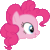 Size: 10498x10445 | Tagged: safe, artist:dash-o-salt, imported from derpibooru, pinkie pie, earth pony, pony, absurd file size, absurd resolution, animated, eye shimmer, gif, head shot, simple background, smiling, solo, transparent background