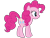 Size: 1024x768 | Tagged: safe, artist:dash-o-salt, imported from derpibooru, pinkie pie, earth pony, pony, gimp, simple background, smiling, solo, transparent background, walking