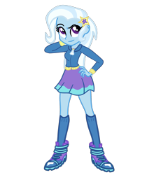 Size: 2089x2372 | Tagged: safe, artist:gmaplay, imported from derpibooru, trixie, equestria girls, hand on hip, simple background, solo, transparent background