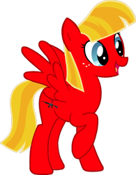 Size: 1024x1314 | Tagged: safe, artist:edy_january, imported from derpibooru, oc, oc only, oc:jessica ruby, oc:ruby, pegasus, pony, angry birds, angry birds seasons, cutie mark, gun, jessica ruby, m4a1, mexican, mexico, ponified, red, rifle, ruby, ruby bird, solo, weapon, yellow