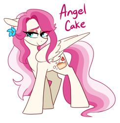 Size: 838x858 | Tagged: safe, artist:redxbacon, imported from derpibooru, oc, oc only, oc:angel cake (redxbacon), pegasus, pony, femboy, girly, male, simple background, solo, white background