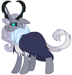 Size: 1280x1339 | Tagged: safe, artist:princess-kitsune-tsu, artist:venomous-cookietwt, imported from derpibooru, oc, oc only, hybrid, pony, female, offspring, parent:rarity, parent:storm king, simple background, solo, transparent background