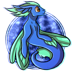 Size: 1000x1000 | Tagged: safe, artist:genericusername3454, imported from derpibooru, oc, oc only, seapony (g4), bubble, fin wings, fins, fish tail, flowing mane, flowing tail, male, orange eyes, simple background, solo, tail, transparent background, underwater, water, wings
