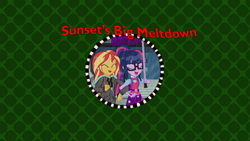 Size: 1280x720 | Tagged: safe, artist:ddart2019, edit, edited screencap, imported from derpibooru, screencap, sci-twi, sunset shimmer, twilight sparkle, eqg summertime shorts, equestria girls, monday blues, arthur