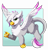 Size: 3109x3250 | Tagged: safe, artist:pridark, imported from derpibooru, imported from ponybooru, oc, oc only, oc:serena rosewing, griffon, chest fluff, commission, ear fluff, green eyes, griffon oc, high res, looking at you, smiling, solo