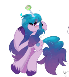 Size: 1517x1698 | Tagged: safe, artist:andruuxmlp, imported from derpibooru, izzy moonbow, pony, unicorn, ball, blushing, female, floppy ears, g5, heart, horn, horn guard, horn impalement, hornball, izzy's tennis ball, mare, one eye closed, raised hoof, simple background, solo, tennis ball, tongue out, transparent background, unshorn fetlocks