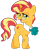 Size: 1024x1313 | Tagged: safe, artist:emeraldblast63, imported from derpibooru, mayor mare, sunset shimmer, unicorn, backwards cutie mark, glasses, mayor, necktie, simple background, transparent background