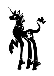 Size: 1000x1400 | Tagged: safe, artist:sunnyclockwork, imported from derpibooru, pony, black and white, grayscale, monochrome, pangloss, ponified, scp, scp foundation