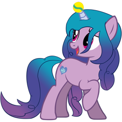 Size: 7600x7600 | Tagged: safe, artist:laszlvfx, artist:pegasski, edit, imported from derpibooru, vector edit, izzy moonbow, pony, unicorn, absurd resolution, ball, base used, cute, female, g4, g4 to g5, g5, g5 to g4, happy, high res, horn, horn guard, horn impalement, hornball, izzy's tennis ball, izzybetes, mare, simple background, smiling, solo, tennis ball, transparent background, vector