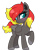 Size: 1989x2326 | Tagged: safe, artist:reptaurdrawsmlp, artist:tired-horse-studios, imported from derpibooru, oc, oc only, pegasus, pony, female, mare, raised hoof, solo, two toned wings, wings