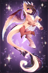 Size: 2100x3200 | Tagged: safe, artist:koveliana, imported from derpibooru, oc, oc only, oc:buttercream scotch, draconequus, draconequus oc