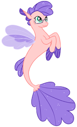 Size: 1233x2030 | Tagged: safe, artist:rainyyjayy, imported from derpibooru, oc, oc only, seapony (g4), blue eyes, clothes, female, fin wings, fins, fish tail, flowing tail, freckles, see-through, simple background, smiling, solo, tail, transparent background, wings