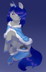 Size: 1408x2200 | Tagged: safe, artist:69beas, imported from derpibooru, oc, oc only, oc:gale thundercloud, pony, unicorn, clothes, digital art, female, mare, sketch, socks, solo
