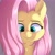 Size: 2000x2000 | Tagged: safe, artist:aquaticvibes, imported from derpibooru, fluttershy, pony, blushing, bust, cheek fluff, cute, ear fluff, female, front view, full face view, gray background, high res, looking down, mare, portrait, shyabetes, simple background, solo