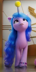 Size: 382x750 | Tagged: safe, imported from derpibooru, screencap, izzy moonbow, unicorn, spoiler:g5, g5, hornball