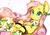 Size: 2480x1747 | Tagged: safe, artist:potetecyu_to, imported from derpibooru, fluttershy, pegasus, pony, cheongsam, citrus blossom, clothes, cute, daaaaaaaaaaaw, dress, female, flower, food, kimono (clothing), lemon, lily (flower), mare, shyabetes, solo