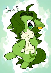 Size: 2480x3508 | Tagged: safe, artist:potetecyu_to, imported from derpibooru, oc, oc only, oc:green-b, pony, bipedal, female, mare, solo