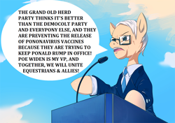 Size: 1400x988 | Tagged: safe, artist:bakki, edit, editor:background pony, imported from derpibooru, bernie sanders, comments locked down, politics