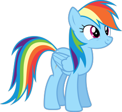 Size: 5000x4595 | Tagged: safe, artist:dashiesparkle, imported from derpibooru, rainbow dash, pegasus, pony, filli vanilli, .svg available, absurd resolution, female, mare, simple background, smiling, solo, transparent background, vector