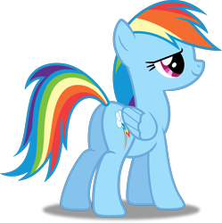 Size: 5000x5014 | Tagged: safe, artist:dashiesparkle, imported from derpibooru, rainbow dash, pegasus, pony, the mysterious mare do well, .svg available, butt, female, mare, plot, rainbutt, rainbutt dash, simple background, solo, transparent background, vector