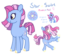 Size: 900x779 | Tagged: safe, artist:computerstickman, imported from derpibooru, star swirl, oc, oc:star swirl, earth pony, pony, female, g3, g3 to g4, g4, generation leap, magic, magical lesbian spawn, mare, offspring, parent:pinkie pie, parent:twilight sparkle, parents:twinkie, solo