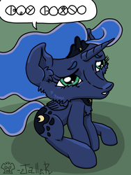 Size: 3000x4000 | Tagged: safe, imported from derpibooru, princess luna, alicorn, pony, bionicle, lego, speech bubble