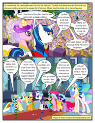 Size: 612x792 | Tagged: safe, artist:newbiespud, edit, edited screencap, imported from derpibooru, screencap, applejack, caesar, charlie coal, classy clover, cobalt (character), count caesar, dark moon, dashing dandy, diamond mint, eclair créme, flank sinatra, fluttershy, graceful falls, graphite, jangles, lavender saddles, lyrica lilac, masquerade, midnight stone, mint swirl, night lily, north star, orion, pampered pearl, parasol, pinkie pie, pipe down, ponet, princess cadance, princess celestia, rainbow dash, rarity, sealed scroll, serene waves, shining armor, shooting star (character), spike, spring forward, star gazer, summer nights (character), twilight sparkle, wilma, alicorn, dragon, earth pony, pegasus, pony, unicorn, comic:friendship is dragons, a canterlot wedding, season 2, background pony audience, clothes, cobalt (g4), comic, confetti, dress, eyelashes, female, floral head wreath, flower, flower in hair, hat, hoof shoes, horn, male, mane seven, mane six, mare, peytral, plumeria, screencap comic, shiningcadance, shipping, smiling, stallion, straight, suit, summer nights, top hat, unicorn twilight, veil, wall of tags, wedding dress, wings