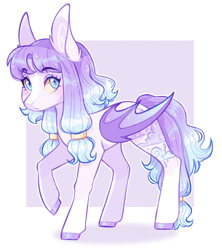 Size: 635x716 | Tagged: safe, artist:sararini, imported from derpibooru, oc, oc only, bat pony, pony, adoptable, bat pony oc, bat wings, solo, wings