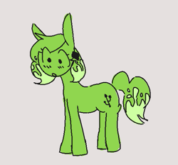 Size: 535x495 | Tagged: safe, artist:literalratbastard, imported from derpibooru, oc, oc only, oc:pixel, earth pony, pony, blushing, poniesonline, solo