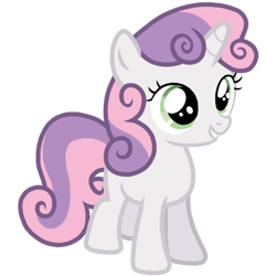 Size: 768x768 | Tagged: safe, artist:supermario64fan, imported from derpibooru, sweetie belle, pony, unicorn, stare master, .ai available, .svg available, female, filly, grin, simple background, smiling, svg, transparent background, vector