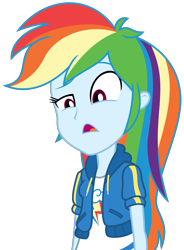 Size: 2228x3034 | Tagged: safe, artist:sketchmcreations, imported from derpibooru, rainbow dash, equestria girls, equestria girls series, holidays unwrapped, spoiler:eqg series (season 2), clothes, dashing through the mall, female, hoodie, open mouth, raised eyebrow, simple background, solo, transparent background, vector