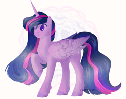 Size: 1024x800 | Tagged: safe, artist:pigeorgien, imported from derpibooru, twilight sparkle, alicorn, pony, the last problem, cute, ethereal mane, hoof fluff, older, older twilight, older twilight sparkle (alicorn), princess twilight 2.0, raised hoof, solo, starry mane, twiabetes, twilight sparkle (alicorn), unshorn fetlocks