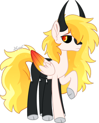 Size: 2536x3169 | Tagged: safe, artist:kurosawakuro, imported from derpibooru, oc, oc only, hybrid, pony, base used, black sclera, colored wings, colored wingtips, male, multicolored wings, simple background, solo, transparent background, wings