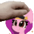 Size: 112x112 | Tagged: safe, artist:pegamutt, edit, imported from derpibooru, pipp petals, pony, animated, g5, gif, hat, pet the x, petpet, pipp, solo, waifu
