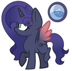 Size: 969x967 | Tagged: safe, artist:starshine-sentryyt, imported from derpibooru, oc, oc only, alicorn, pony, female, filly, offspring, parent:king sombra, parent:princess luna, parents:lumbra, simple background, solo, transparent background