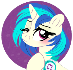 Size: 2141x2068 | Tagged: safe, alternate version, artist:emberslament, imported from derpibooru, dj pon-3, vinyl scratch, pony, unicorn, blushing, female, headphones, heart eyes, lineless, looking at you, mare, one eye closed, simple background, solo, transparent background, wingding eyes, wink