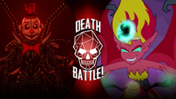 Size: 1920x1080 | Tagged: safe, imported from derpibooru, sunset shimmer, demon, equestria girls, equestria girls (movie), death battle, death horse, derpy horse4, end of the memeverse, ennard, exploitable meme, five nights at freddy's, meme, sunset satan