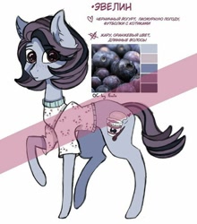 Size: 532x604 | Tagged: safe, artist:maryhoovesfield, imported from derpibooru, oc, oc only, earth pony, pony, clothes, cyrillic, ear fluff, earth pony oc, raised hoof, reference sheet, russian