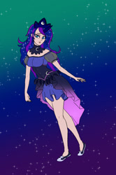 Size: 900x1353 | Tagged: safe, artist:slamjam, imported from derpibooru, princess luna, human, clothes, humanized