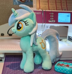 Size: 1818x1867 | Tagged: safe, artist:meplushyou, imported from derpibooru, lyra heartstrings, pony, unicorn, irl, photo, plushie, solo