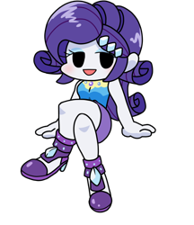 Size: 640x740 | Tagged: safe, alternate version, artist:batipin, imported from derpibooru, rarity, equestria girls, bedroom eyes, blushing, breasts, cleavage, clothes, crossed legs, female, friday night funkin', high heels, legs, lidded eyes, miniskirt, open mouth, rarity peplum dress, shoes, simple background, skirt, solo, transparent background