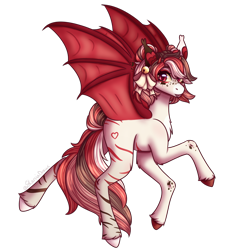 Size: 1000x1000 | Tagged: safe, artist:moonwolf96, imported from derpibooru, oc, oc only, oc:raspberry, bat pony, pony, female, mare, solo